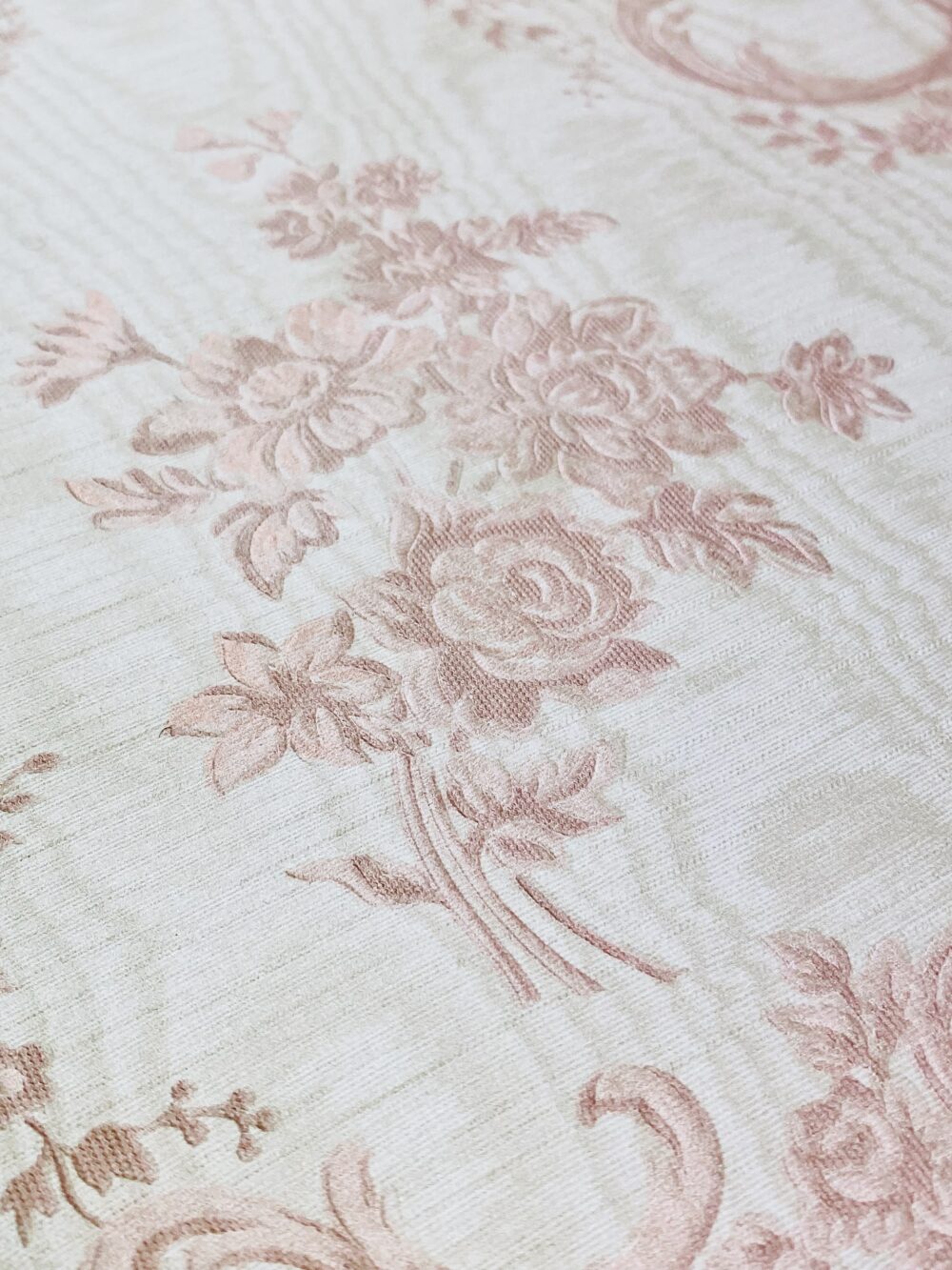 1950s pink flower wallpaper3