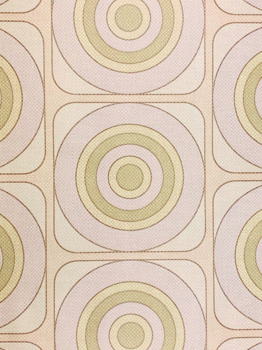 1970s Retro Wallpaper Green 1
