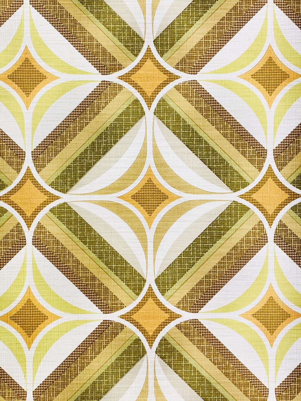 80s Retro wallpaper brown and green7