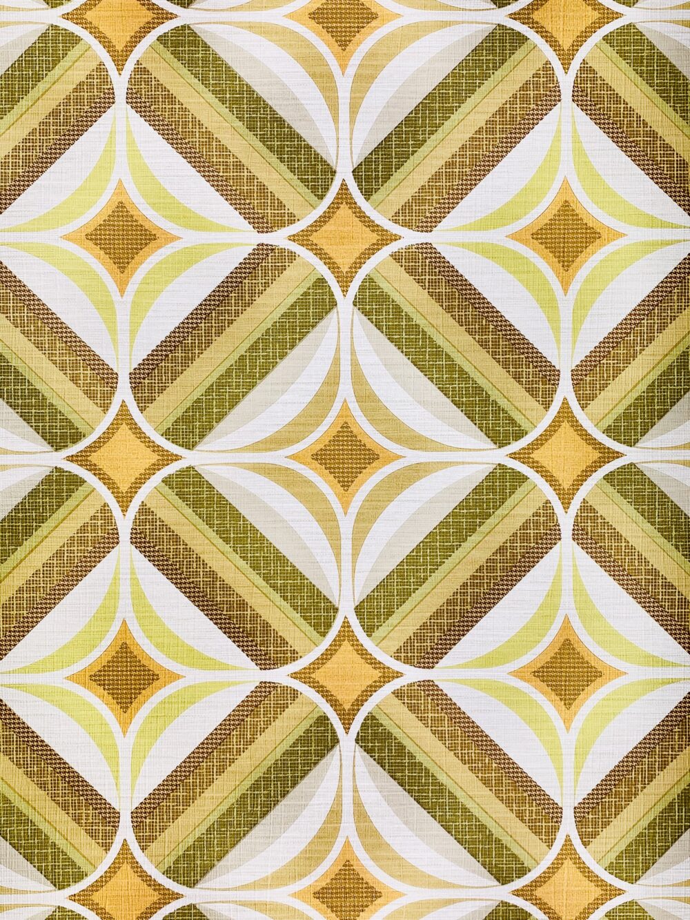 80s Retro wallpaper brown and green9