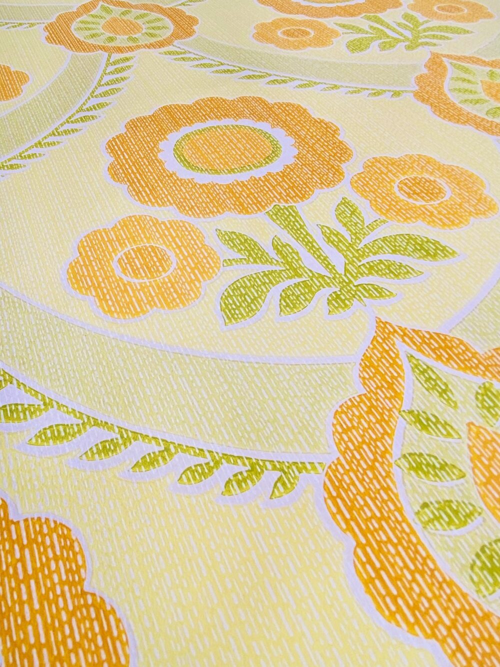 80s Vintage floral wallpaper 7