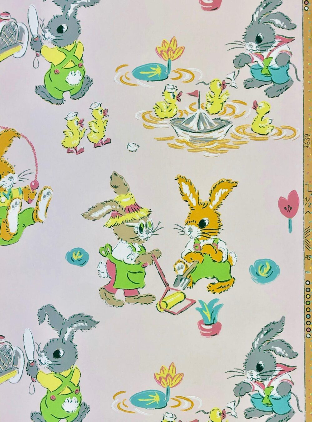 Authentic 1930s childrens wallpaper 2