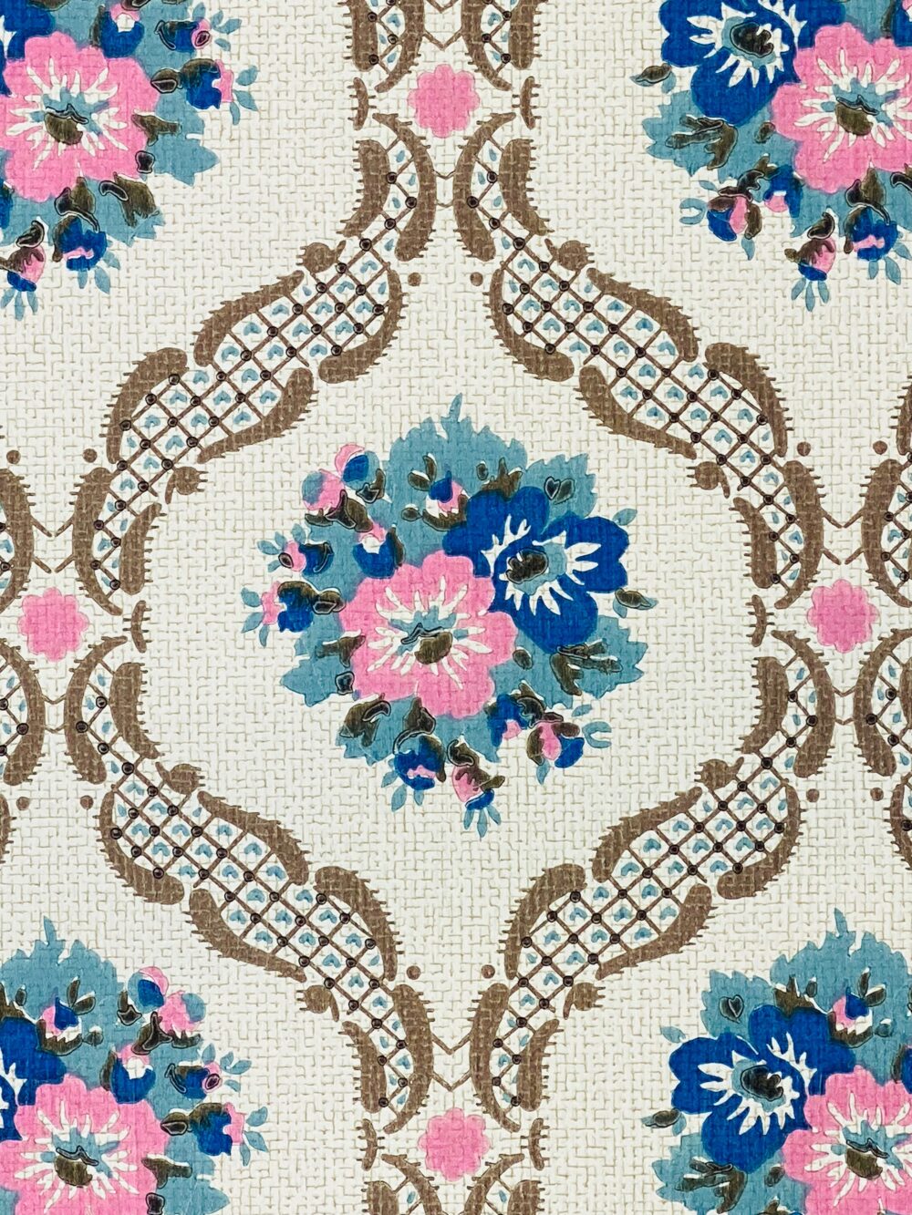 Colorful Retro Floral Wallpaper 1970s 9