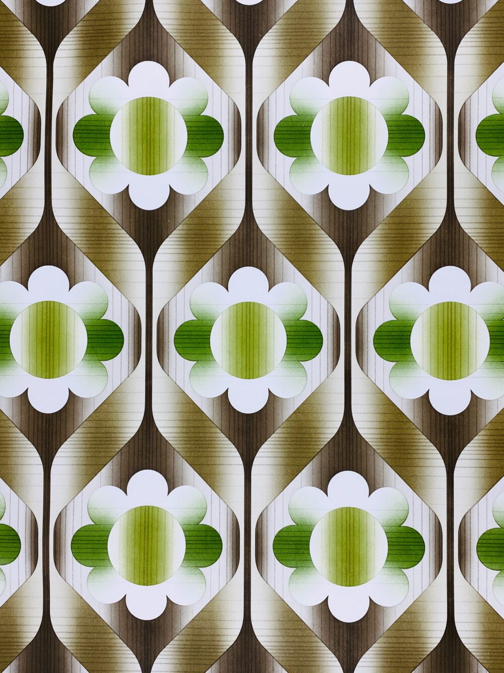 Geomertic flower vinyl wallpaper 4