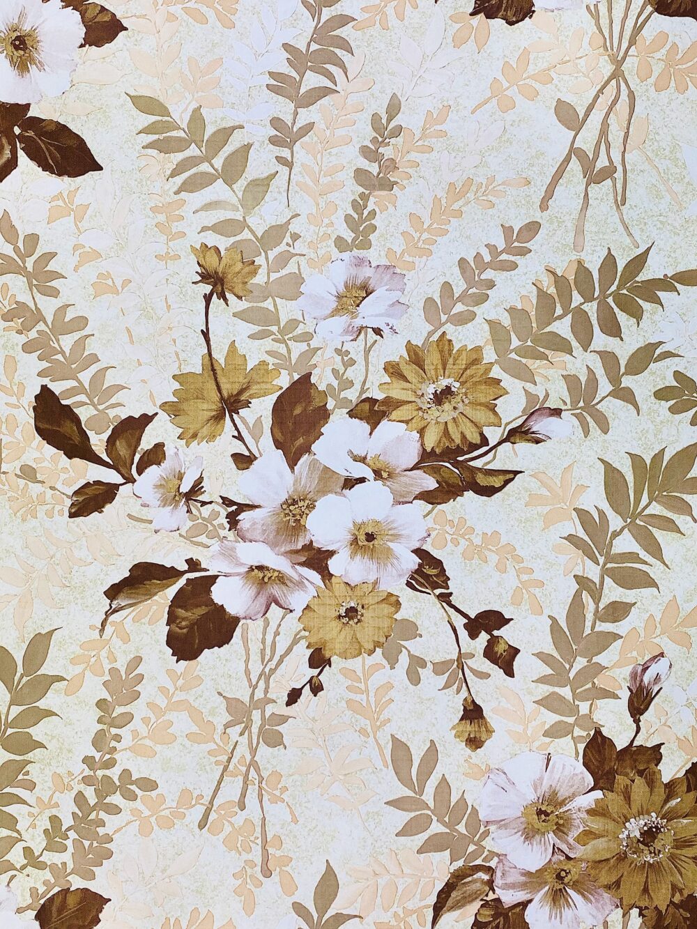Gold and brown flower wallpaper8