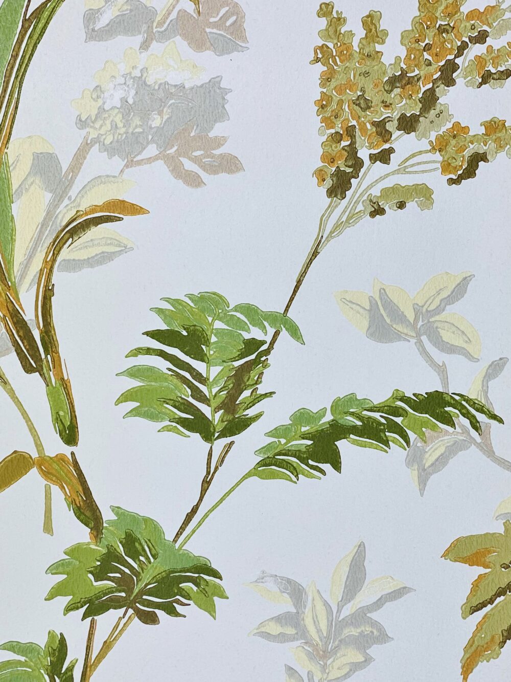 Vintage Wallpapers - Online Shop | Green Floral Wallpaper