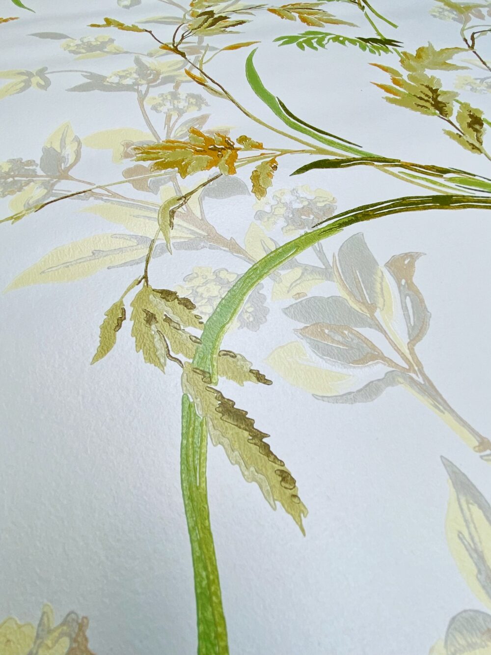 Vintage Wallpapers - Online Shop | Green Floral Wallpaper