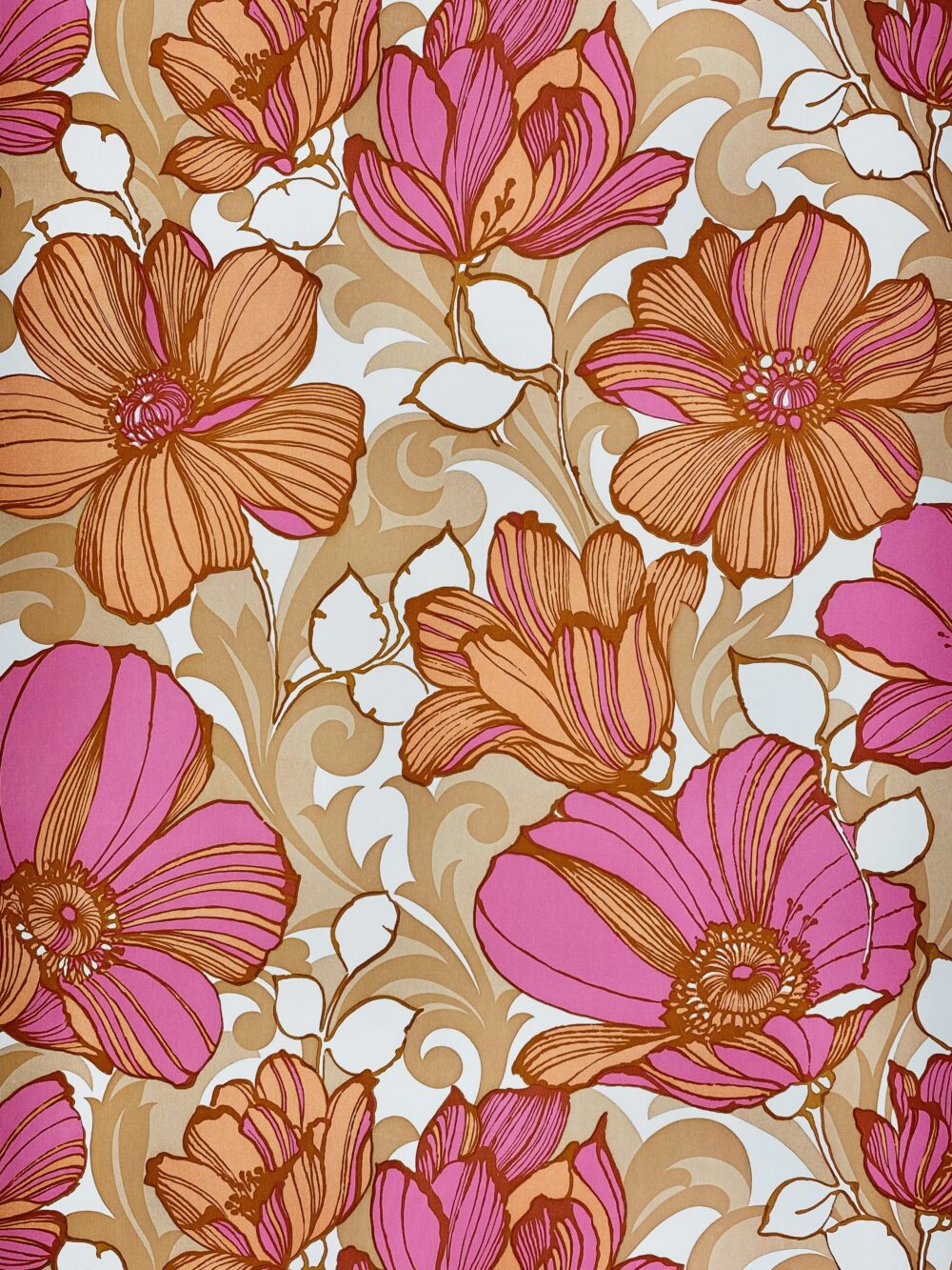 Pink floral wallpaper 3