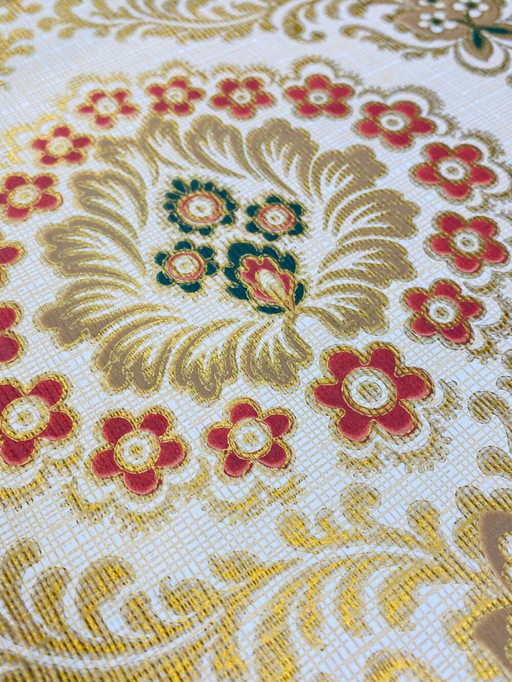 Retro Baroque Wallpaper Gold 12