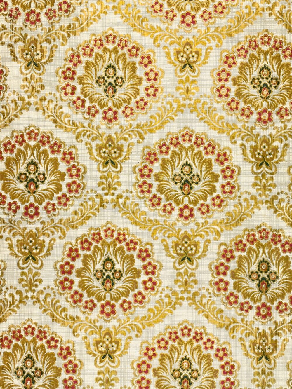 Retro Baroque Wallpaper Gold 4