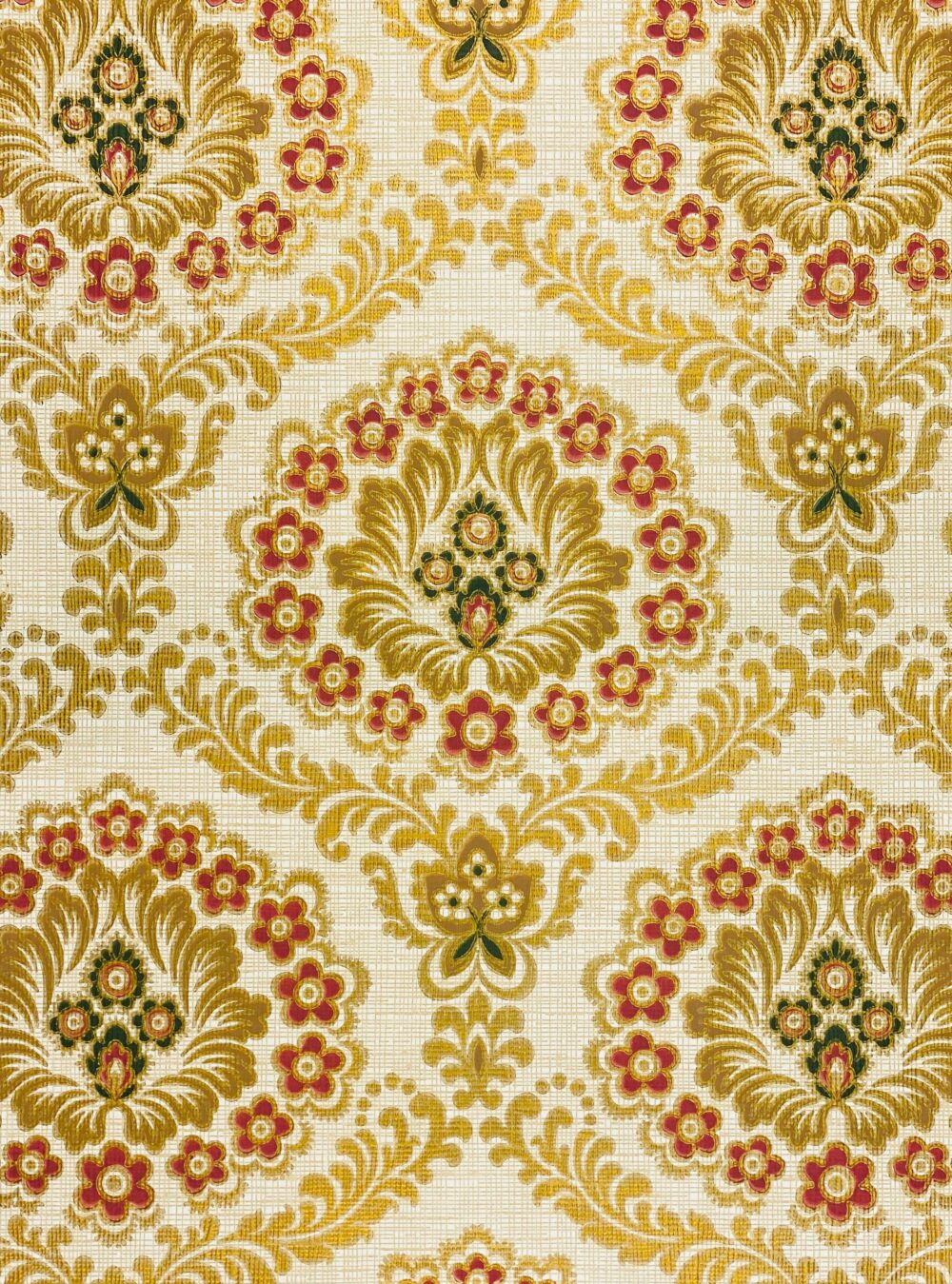 Retro Baroque Wallpaper Gold 7