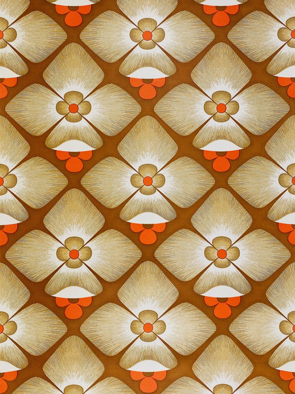 Retro Floral Geometric Wallpaper 1