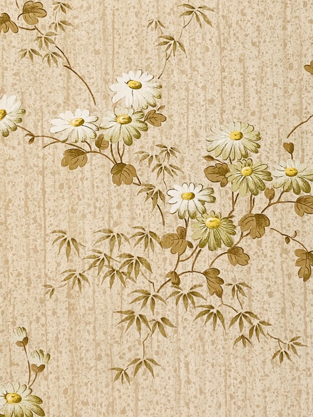Retro floral wallpaper on cork7