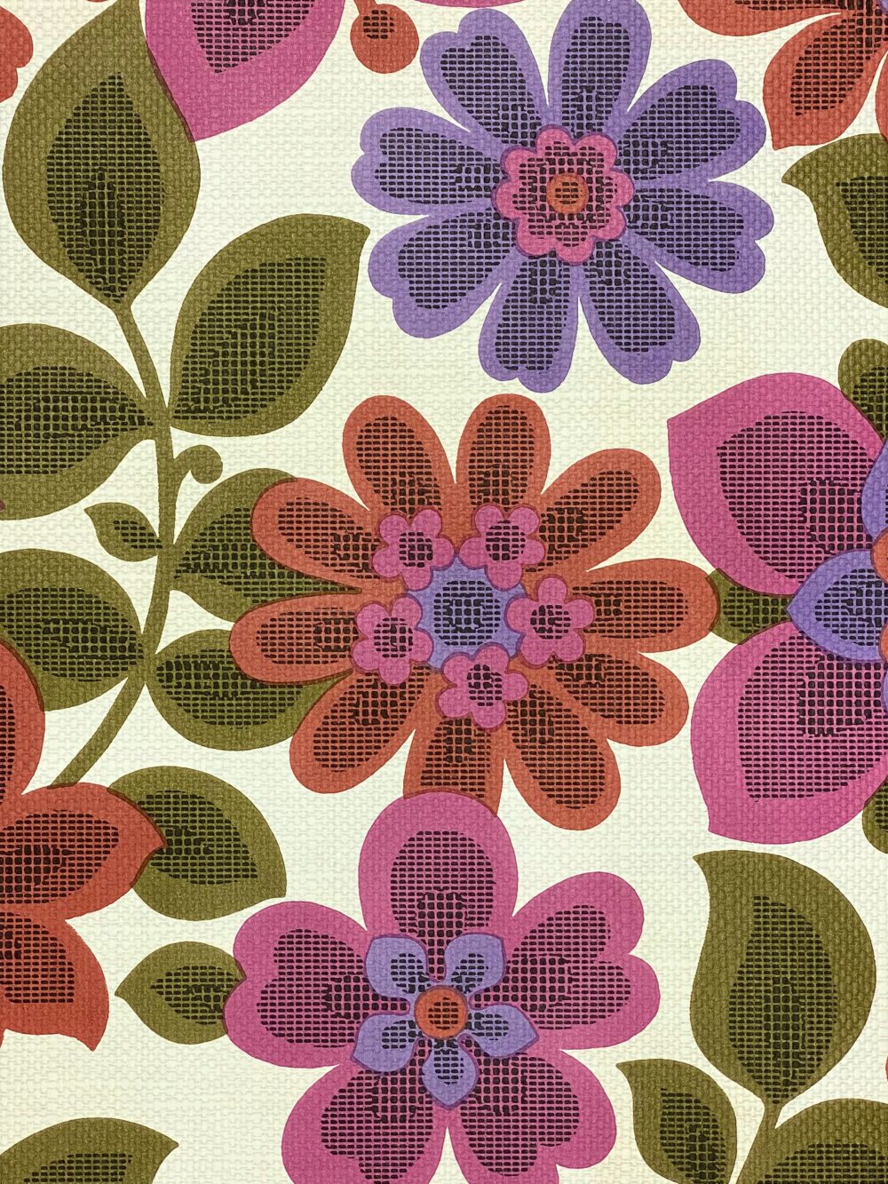 Retro flower pattern wallpaper 11