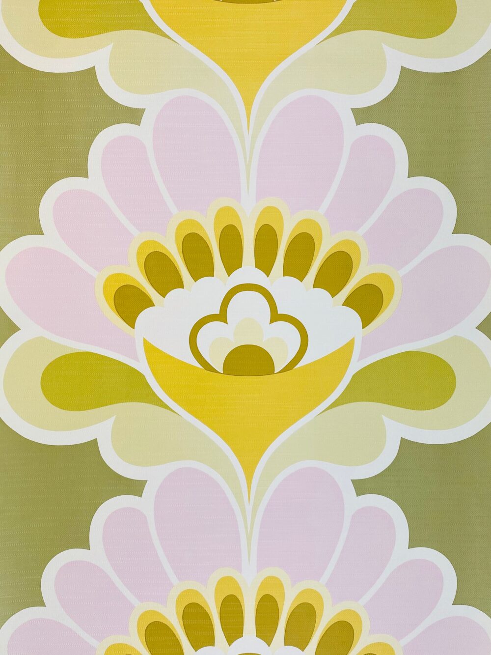 Retro Geometric Flower Wallpaper 2