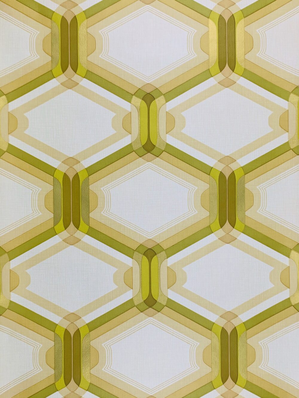 Retro Wallpaper Gold and Green 1