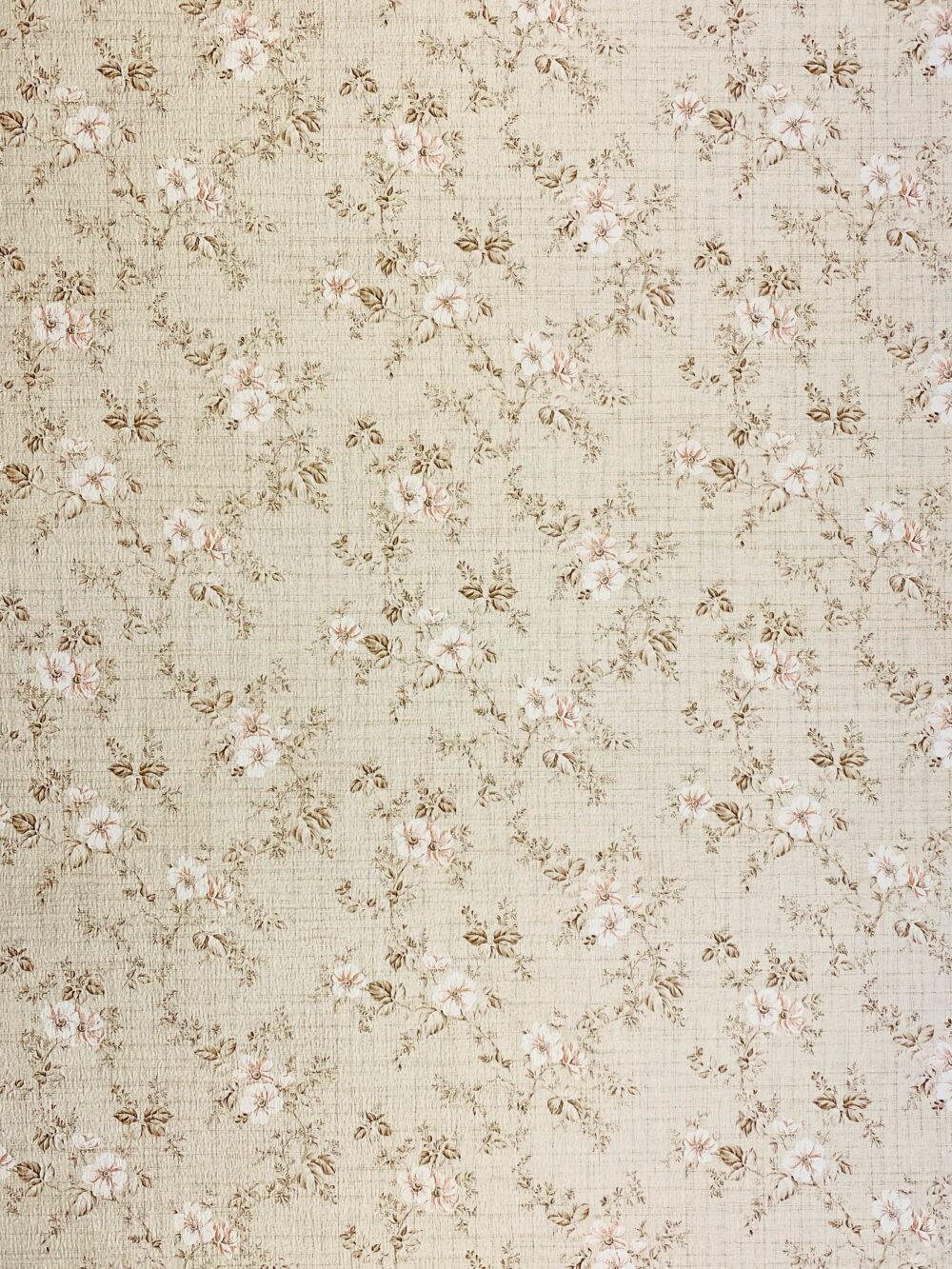 Romantic floral wallpaper brown 9
