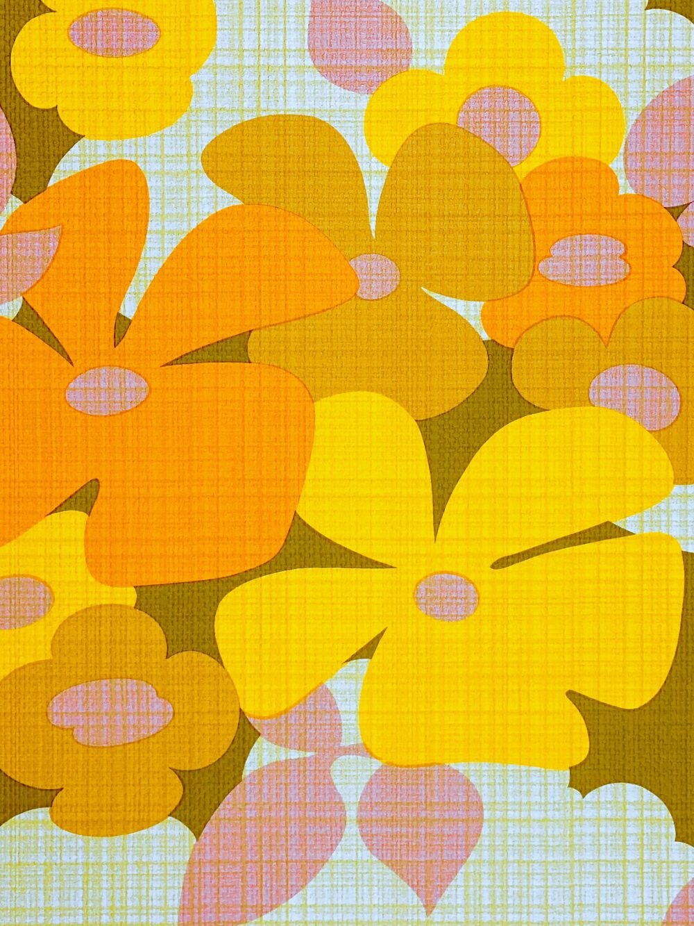 Seventies Colorful Floral Wallpaper 6