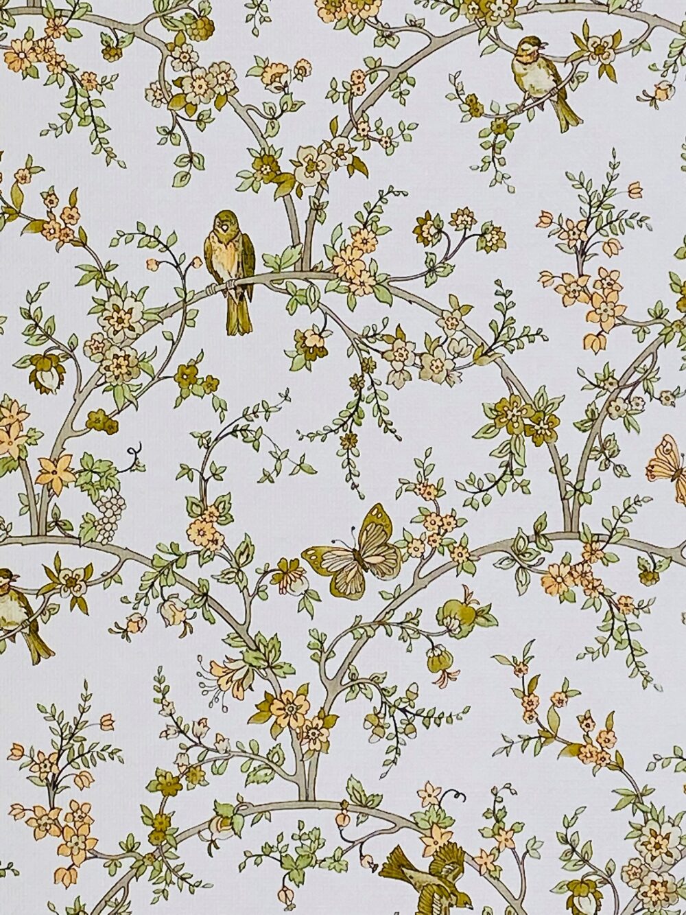 Vintage Flower and Birds Wallpaper 8