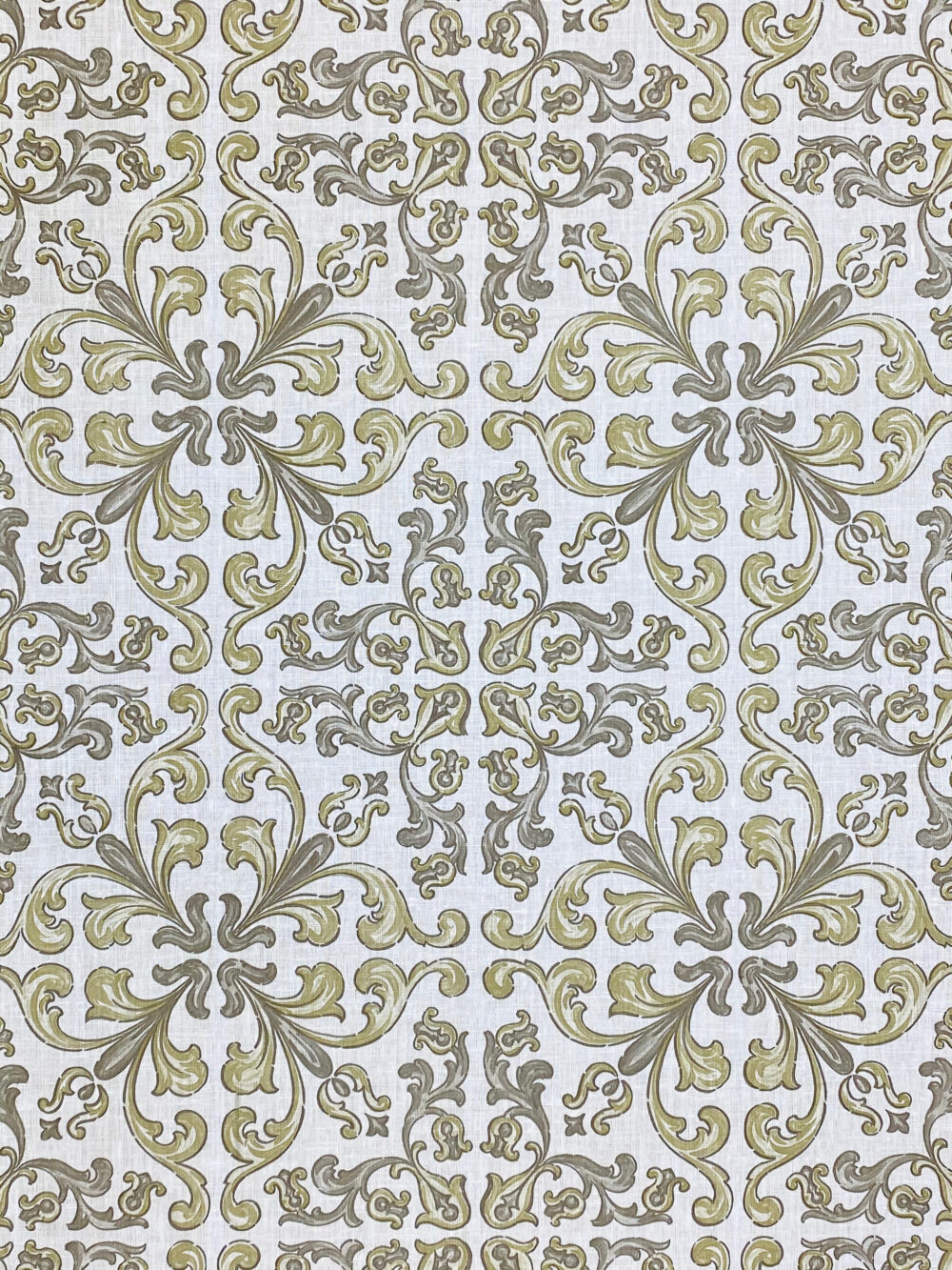 Vintage Gothic Wallpaper Grey and Green 3