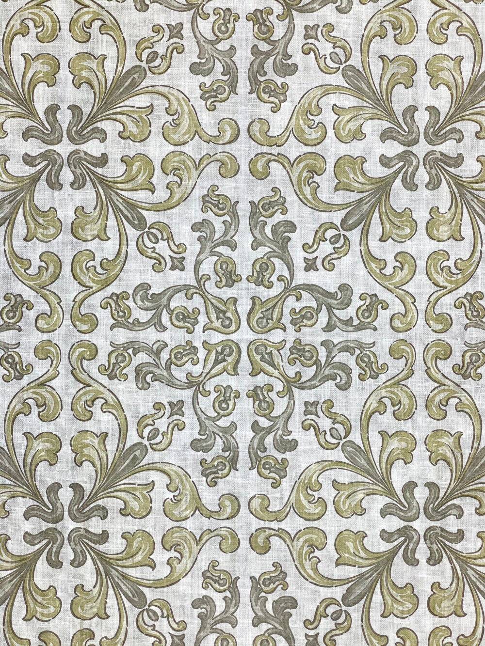 Vintage Gothic Wallpaper Grey and Green 5