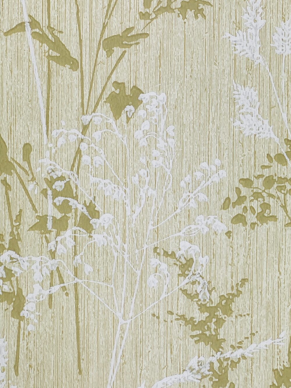 Vintage grass pattern wallpaper5