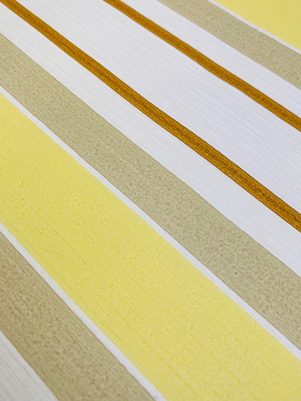 Vintage Stripes Wallcovering Yellow and Brown 9