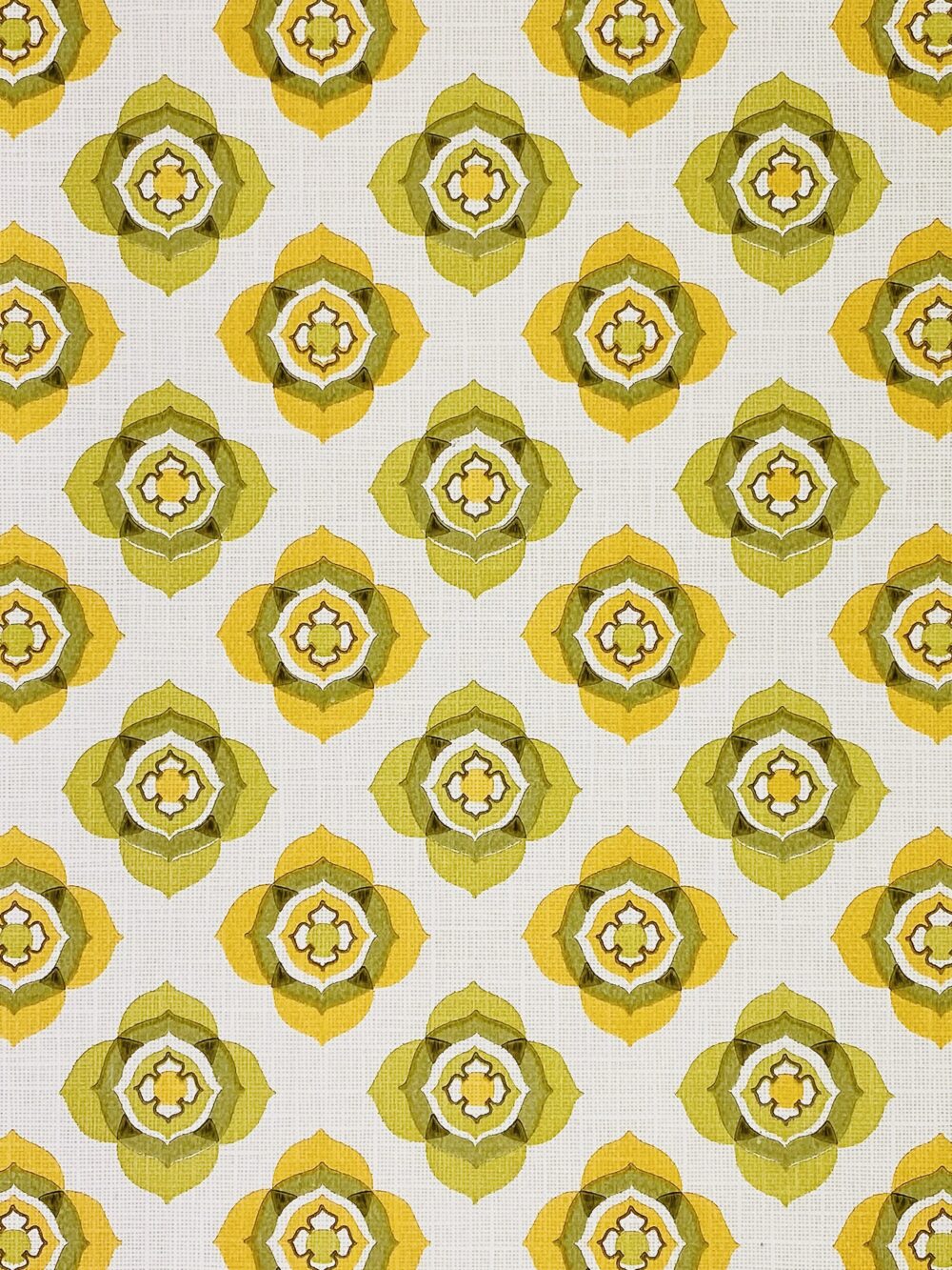 Yellow and green retro wallpaper 5